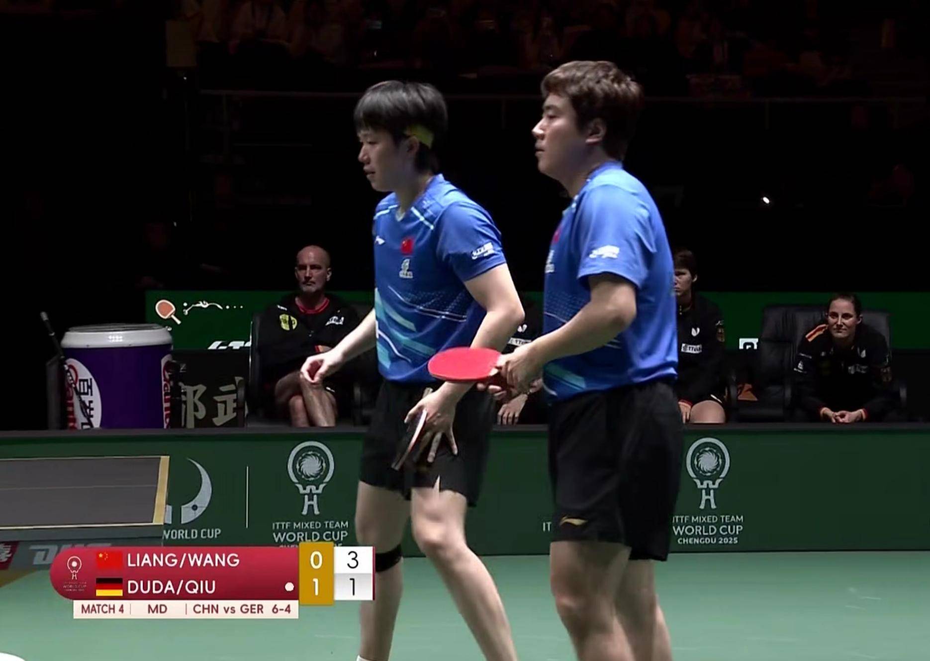 日本队横扫德国队，梁靖崑带队取胜